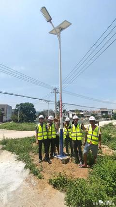 愛心企業捐贈65盞太陽能路燈，為上林村莊點亮光明未來